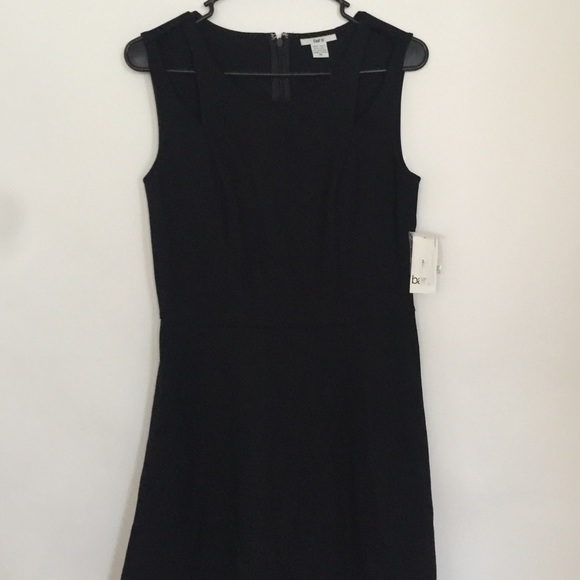Bar III Black Fit Flare Cutout Dress Size M NWT - Picture 3 of 6